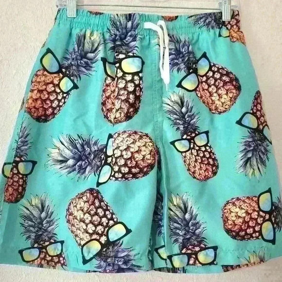 unbranded Other - Pineapple Swim Trunks Beach vacation Quick Dry Board Shorts with Mesh si…